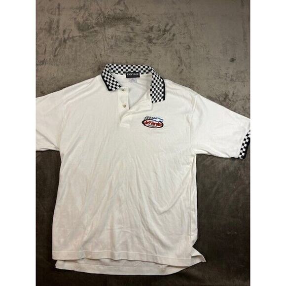 Vantage Men's Polo Shirt White Size M Medium Jeff Gordon Chevy Nascar Vintage - Picture 1 of 6